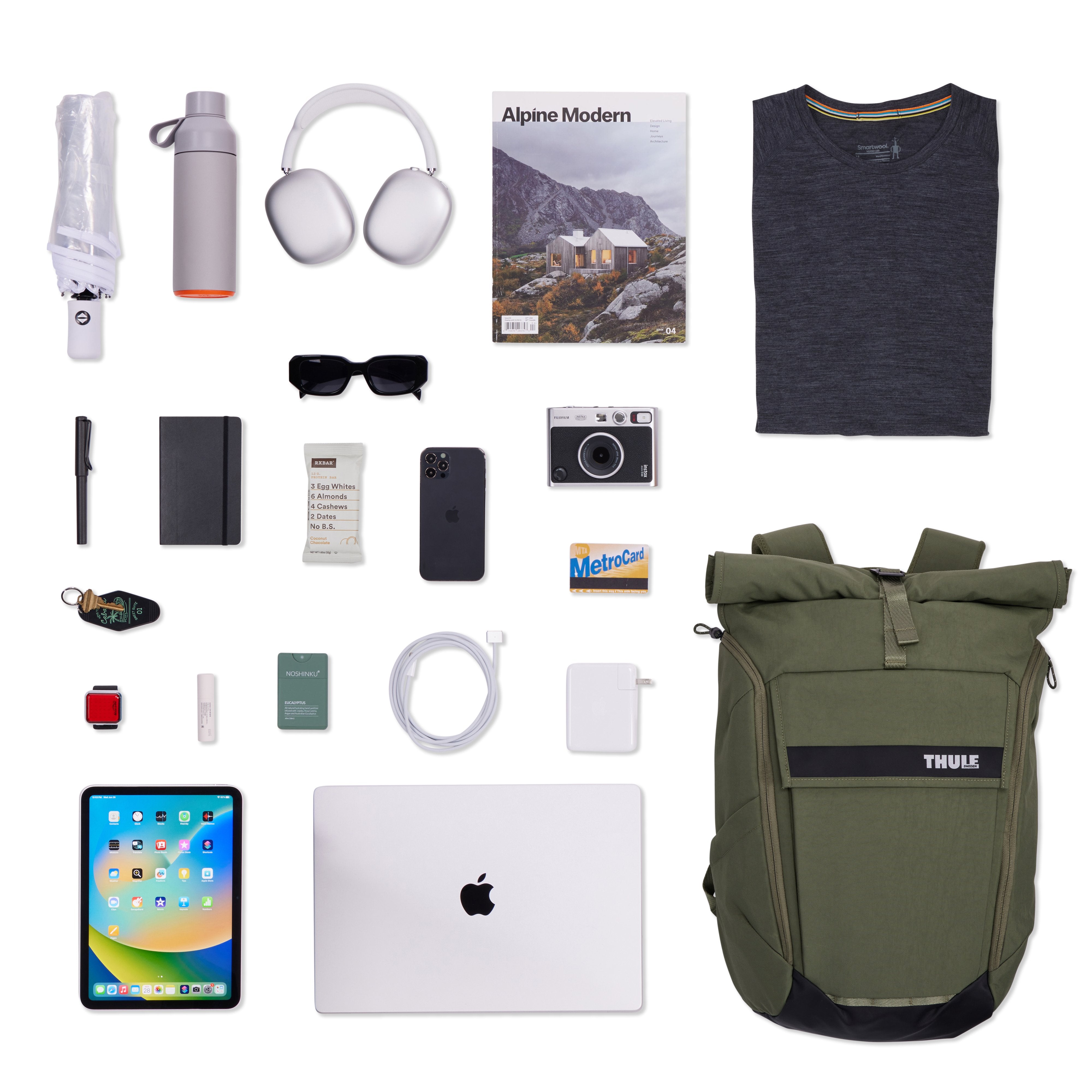 Mochila Thule Paramount Parabp3116 Soft Green Informal Verde Nylon, Poliéster