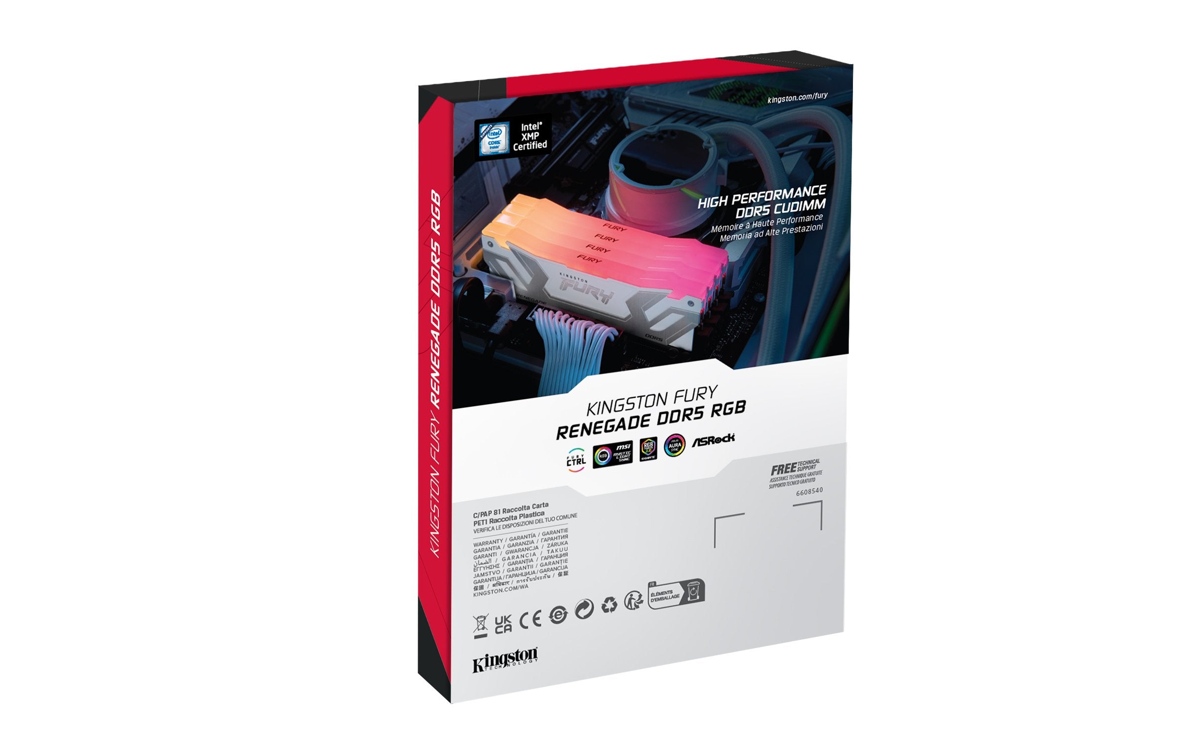 EAN 740617350494 - Kingston Technology FURY Renegade RGB módulo de memoria 2 x 24 GB 8800 MT/s 288-pin DIMM imagen 7