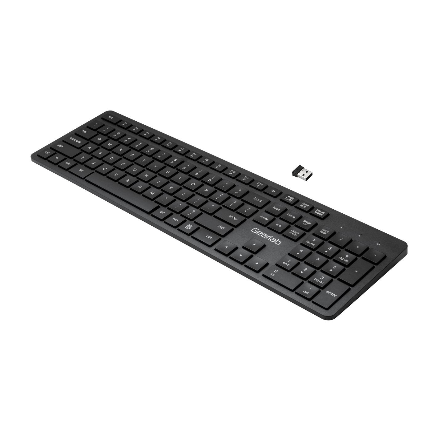 Gearlab Glb212202 Teclado Usb Qwerty Internacional De Ee.Uu. Negro