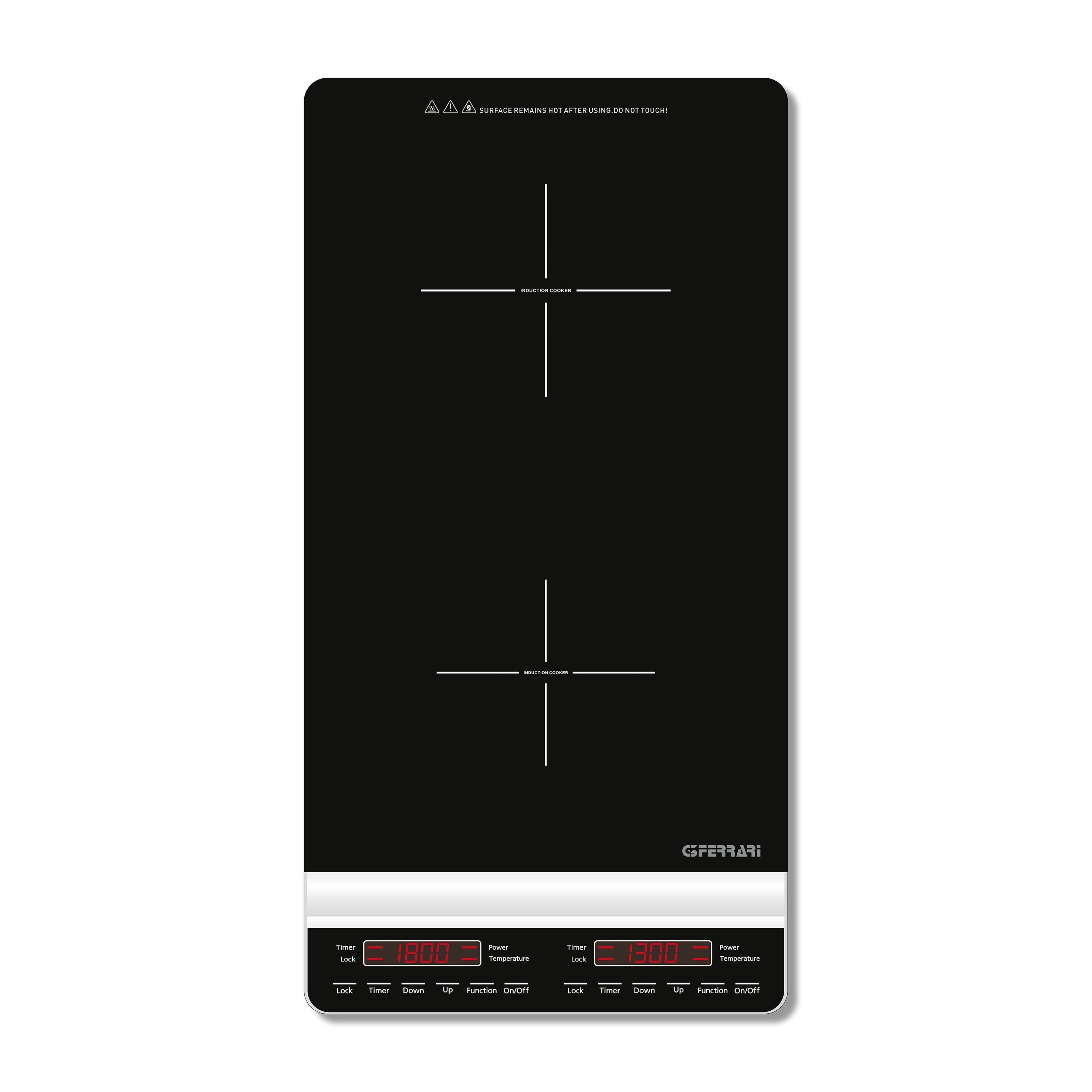 EAN 8056095876671 - G3 Ferrari Dinamiko Deep Negro Encimera 29.5 cm Con placa de inducción 2 zona(s) imagen 4