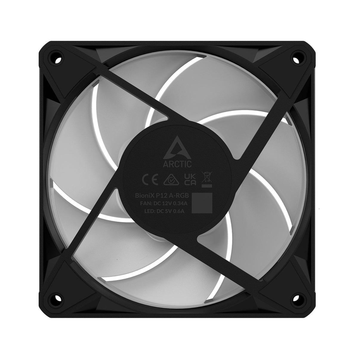Arctic Bionix P12 A-Rgb (Negro Blanco, 120 Mm) Acfan00335a