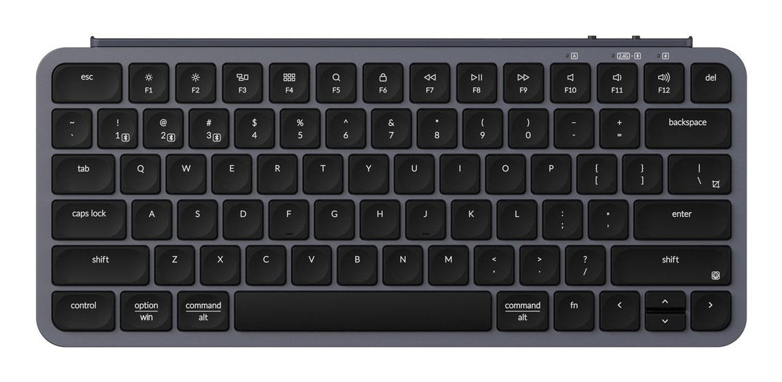EAN 4895248876359 - Keychron B1P-K1 teclado Hogar / Oficina USB + RF Wireless + Bluetooth Gris imagen 1