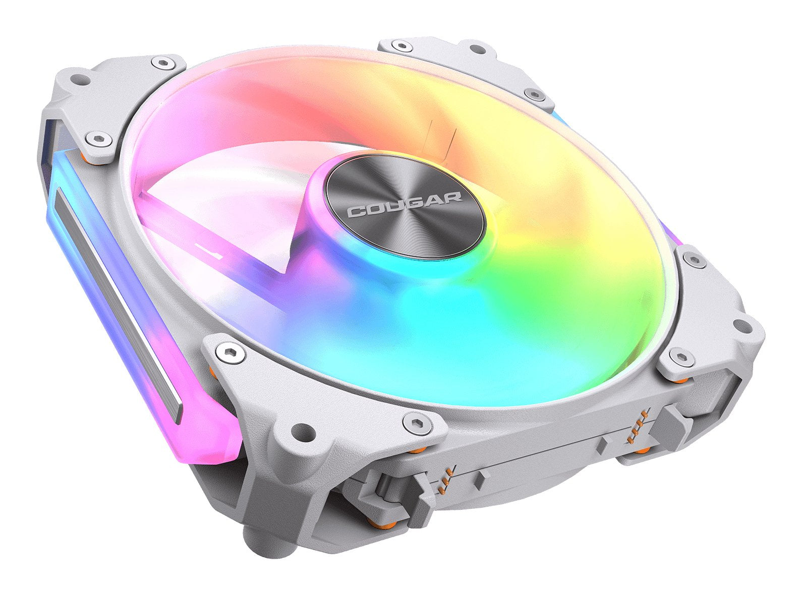 Ventilador Pc Cougar Apolar 120 Argb, Reverse Blade, Blanco