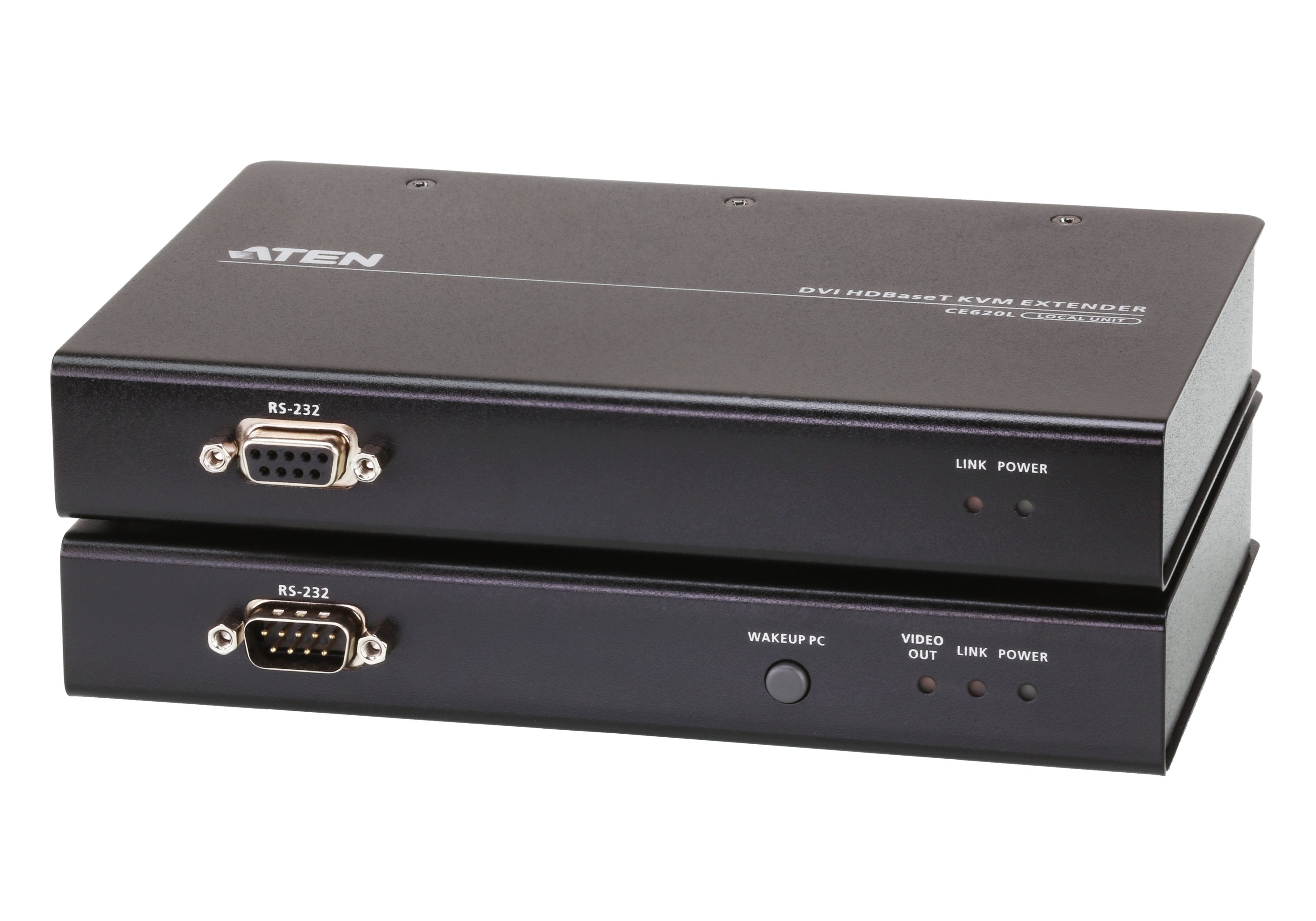 Aten Desktop Kvm Usb 2.0 Dvi Single Link Over 1 Cat Cable (1 Aten Ce620, Transmisor Y Receptor, Alámbrico, 100 M, Cat5e,Cat6,Cat6a, Negro, Metal