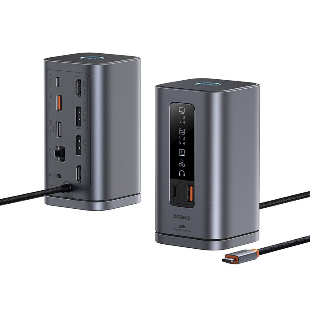 Baseus Spacemate Series 11-In-1 (Win) Docking Station, Grau
