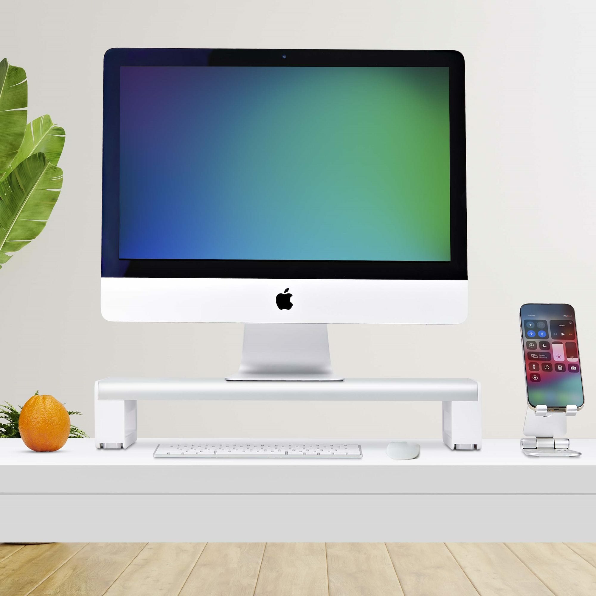 Startech.Com Soporte Elevador Ergonómico Para Portátil O Monitor De Sobremesa - 15kg De Capacidad - 9cm De Altura Fija - Plataforma De Acero