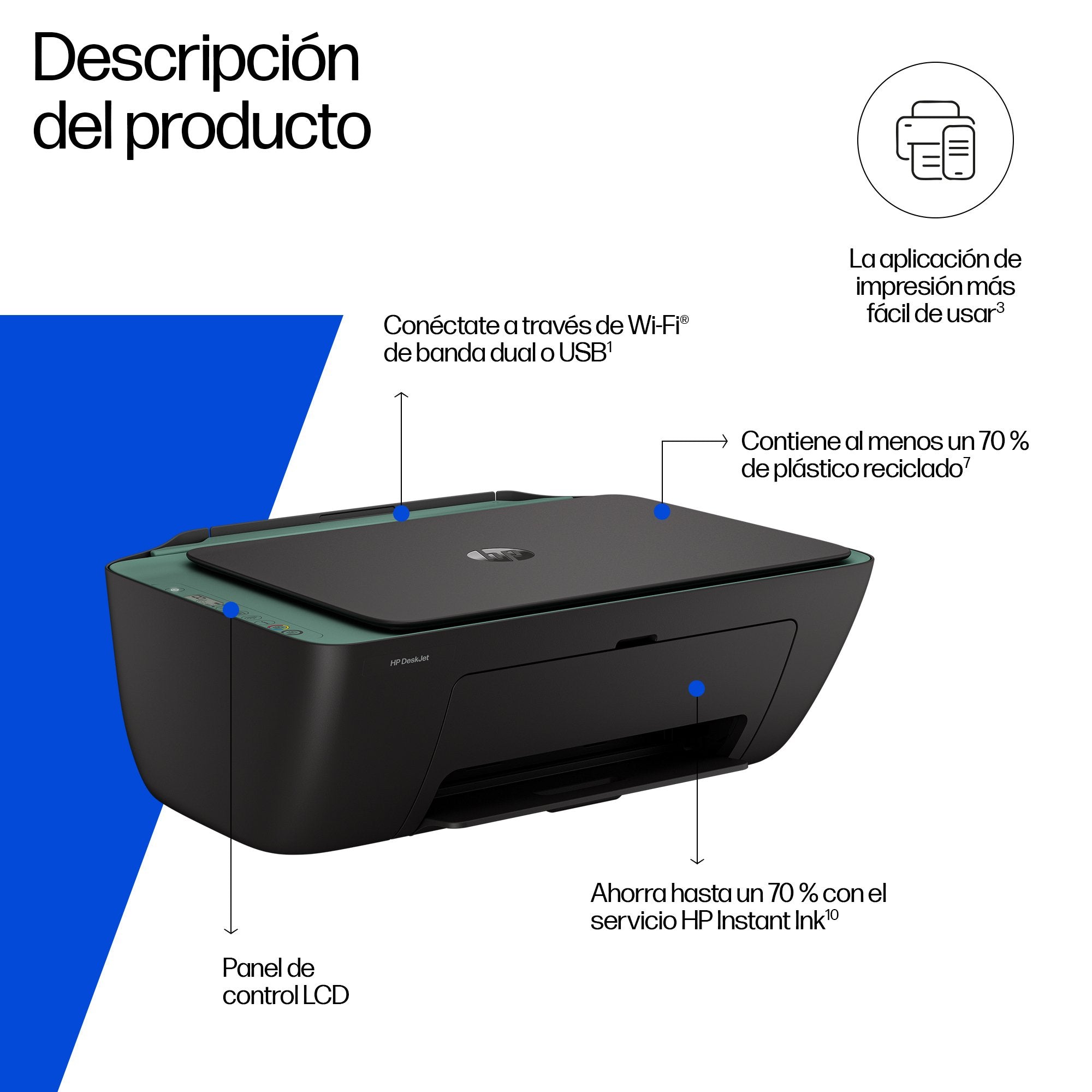 EAN 0198828789587 - HP DeskJet 2923 Inyección de tinta térmica A4 4800 x 1200 DPI 7,5 ppm Wifi imagen 3