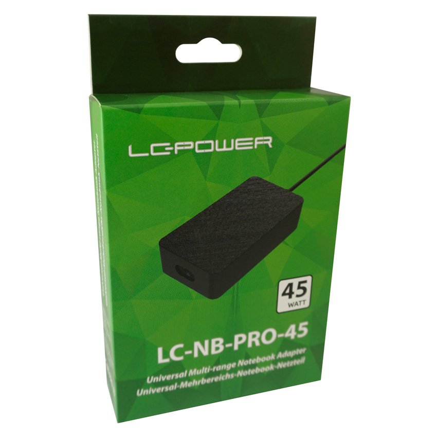 EAN 4260070128851 - LC-Power LC-NB-PRO-45 adaptador e inversor de corriente Interior 45 W Negro imagen 3