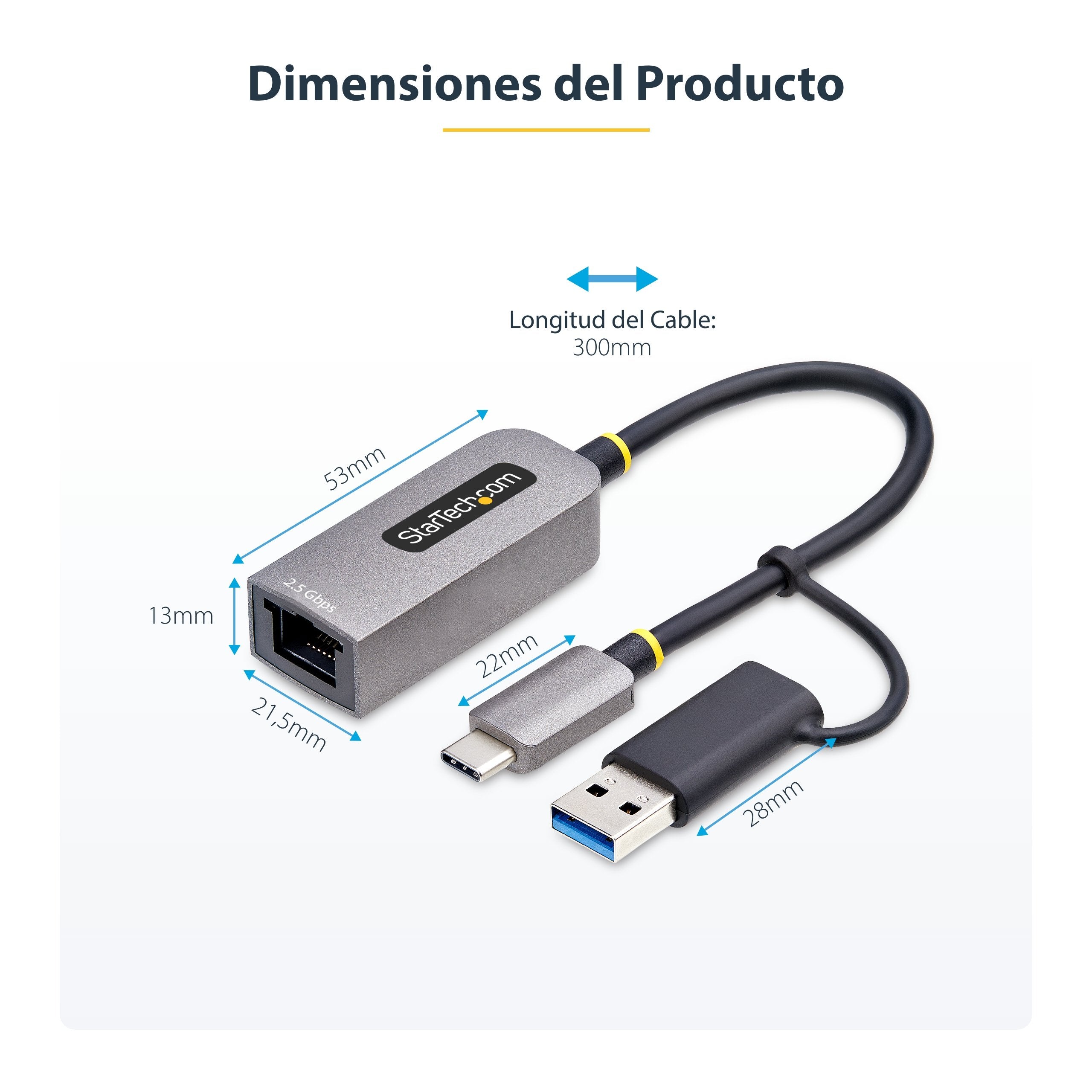 EAN 0065030905176 - StarTech.com U2GA-USB-C-ETHERNET adaptador y tarjeta de red 5000 Mbit/s imagen 14