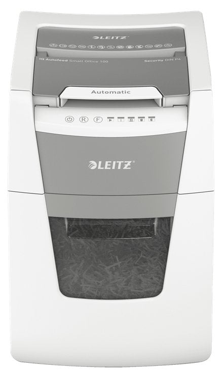 EAN 4002432124084 - Leitz 80110000 triturador de papel Corte cruzado 22 cm Gris, Blanco imagen 2
