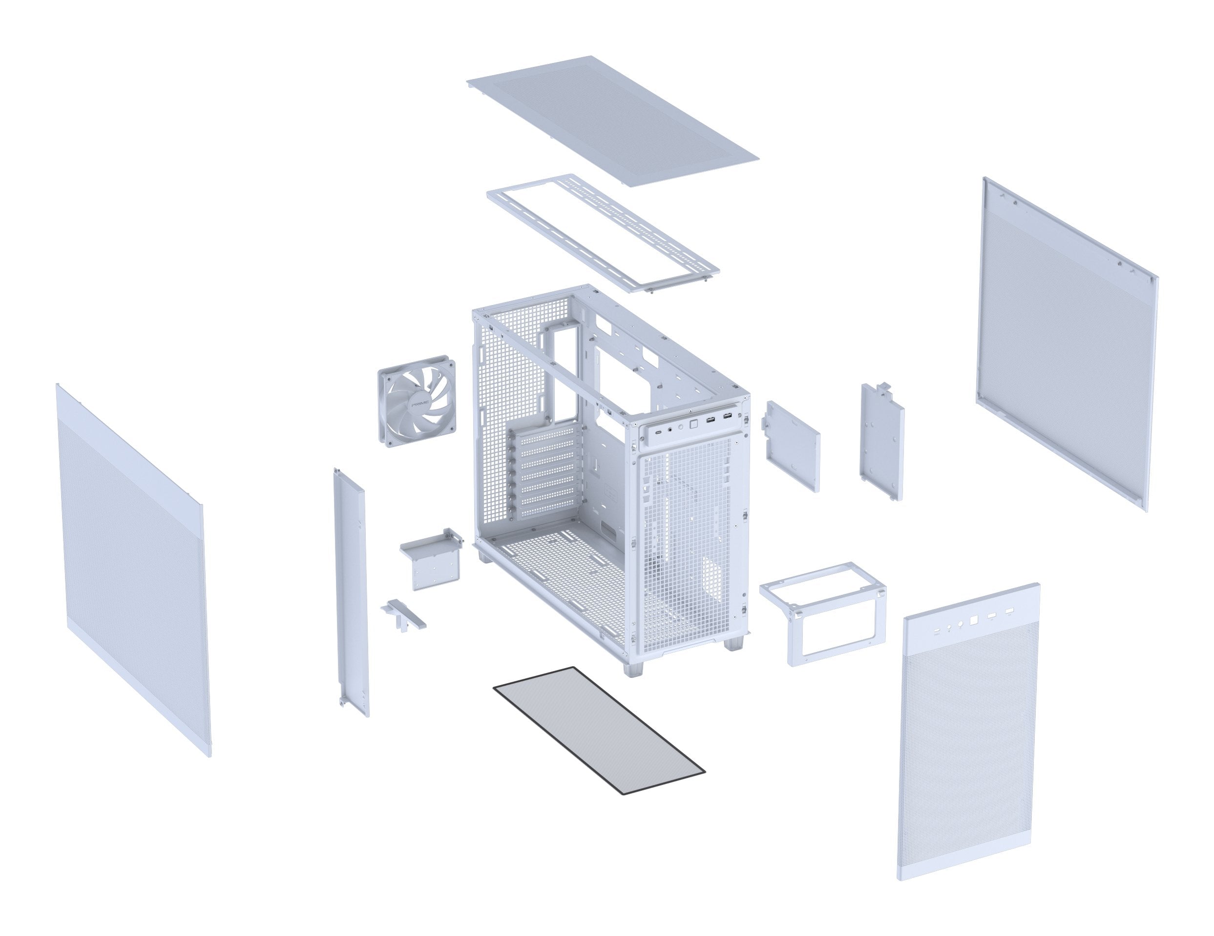 EAN 4711636165150 - ASUS PRIME AP303 Mesh Midi Tower Blanco imagen 14