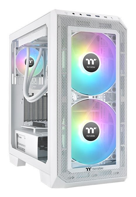 Ventilador Pc Thermaltake Ct200 Argb Sync Blanco Paquete Individual, Ventilador De Caja Blanco, 200 Mm Cl-F180-Pl20sw-A