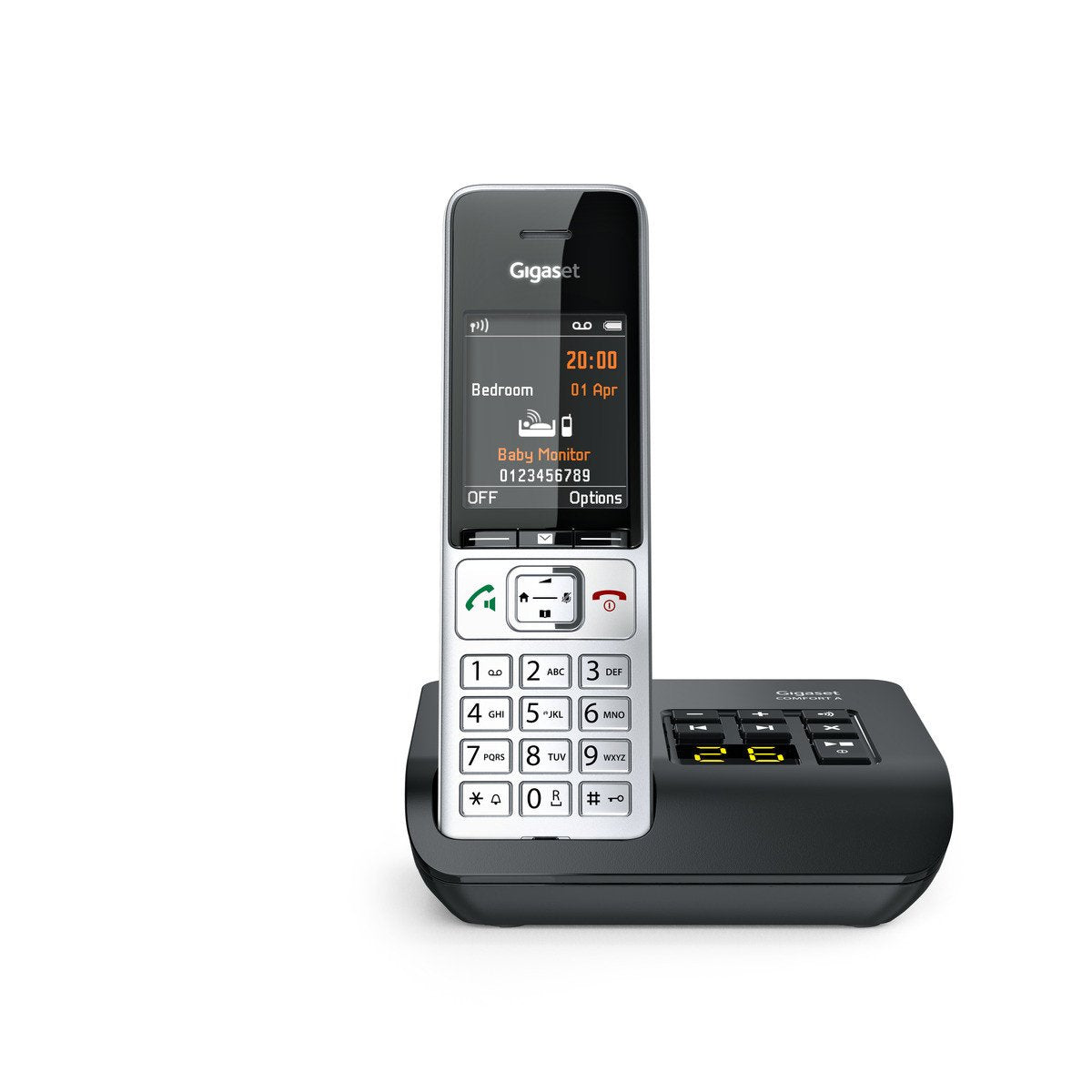 EAN 4250366866628 - Gigaset COMFORT 500A Teléfono DECT/analógico Identificador de llamadas Negro, Plata imagen 9