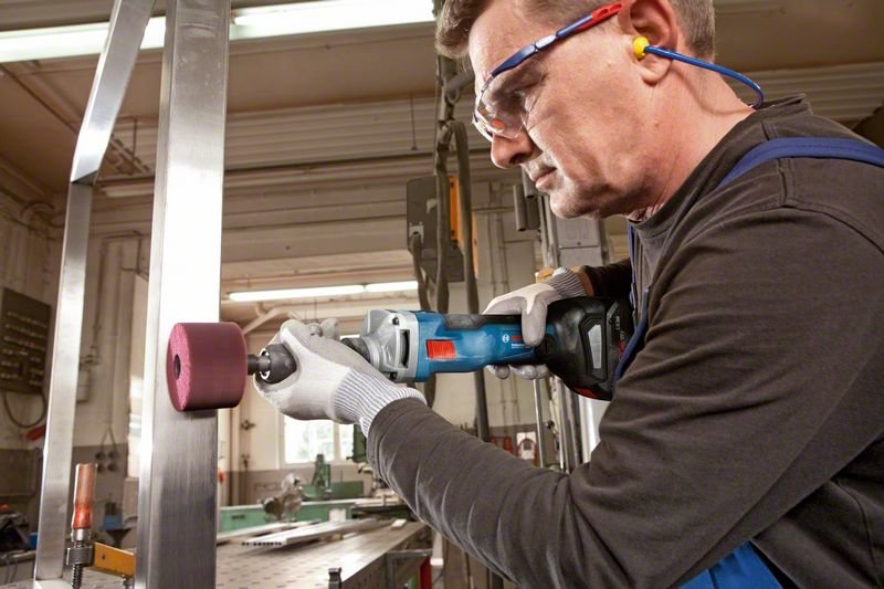 Amoladora Recta A Batería Bosch Professional Ggs 18v-10 Slc Professional, 18 Voltios Azul/Negro, Sin Batería Ni Cargador 06012b4001