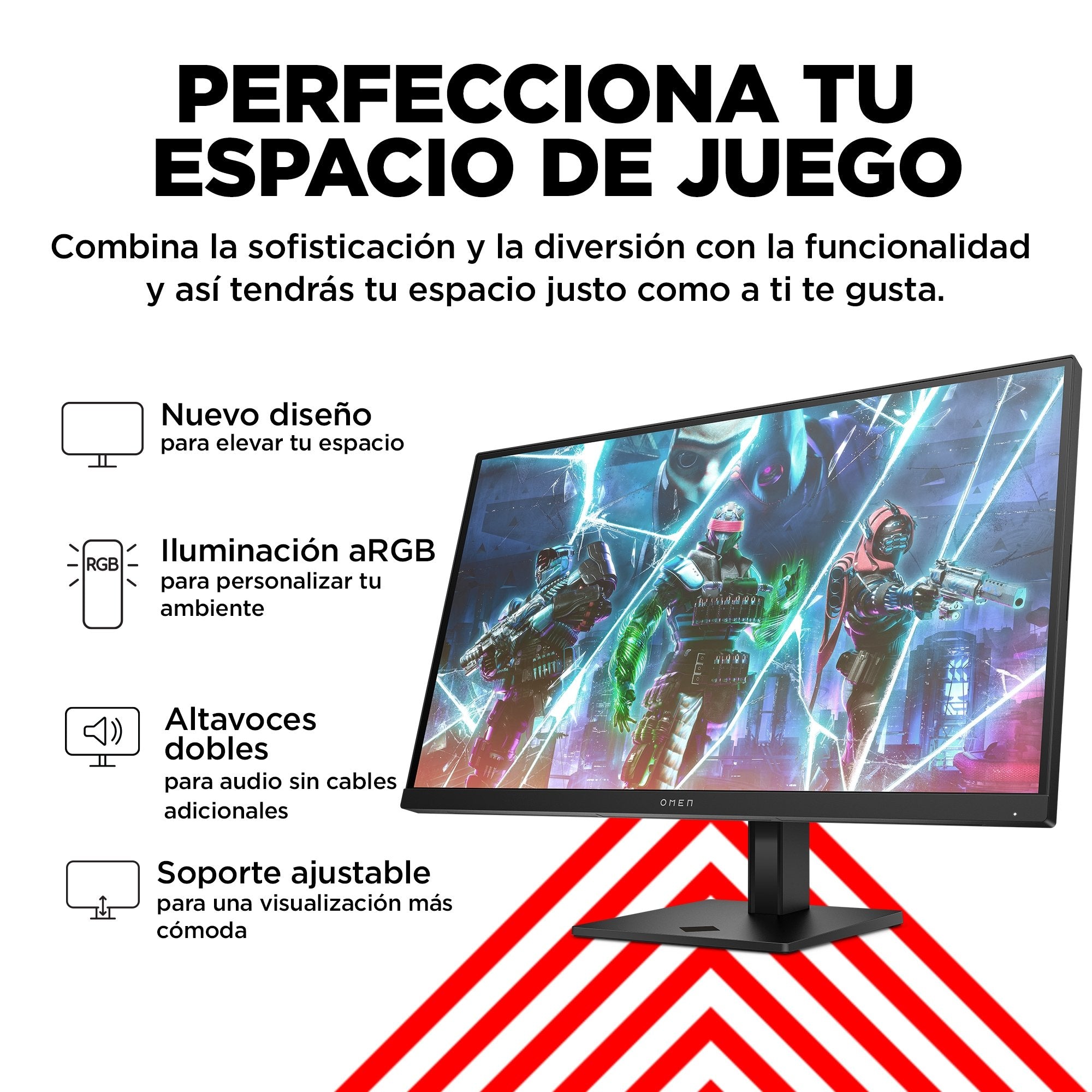 EAN 1970296154666 - OMEN by HP 27 inch FHD 240Hz Gaming Monitor - OMEN 27s pantalla para PC 68,6 cm (27") 1920 x 1080 Pixeles imagen 8