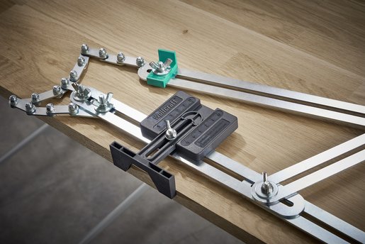 EAN 4006885521001 - wolfcraft GmbH 5210000 galga de radio Stair gauge Negro, Acero inoxidable imagen 3