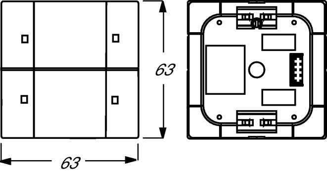 Busch Jaeger 6126 01-84 Tastsensor 2f M.Bus- Ankoppler Up-Sensoren F.Knx Studioweiss