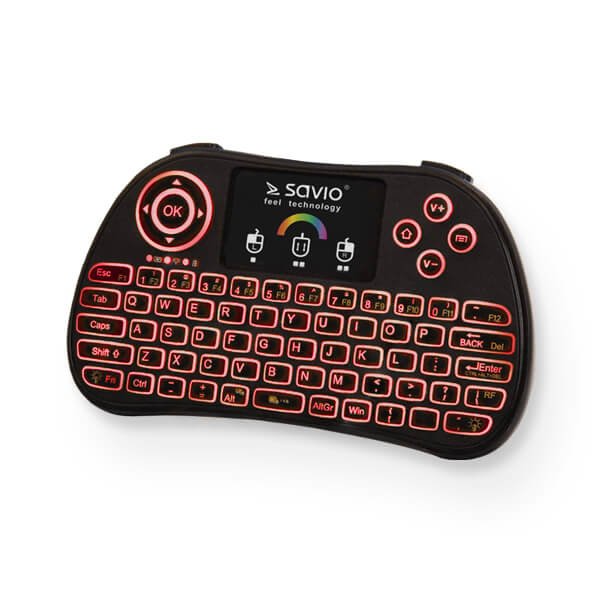 EAN 5901986045441 - Savio KW-03 teclado Universal RF inalámbrico QWERTY Inglés Negro imagen 2