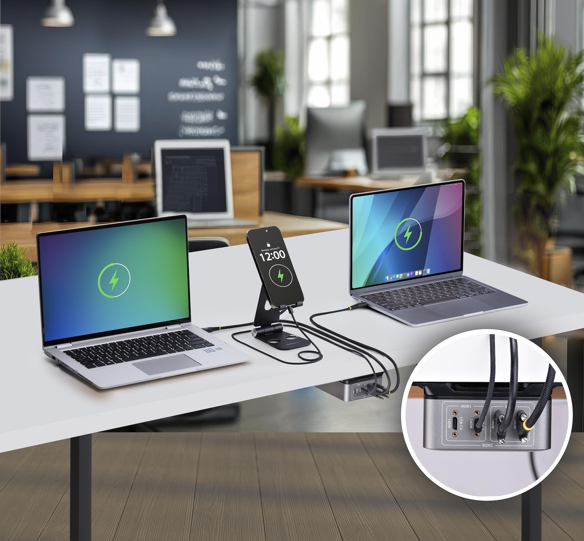 EAN 0065030919654 - StarTech.com 424DEU-USB-C-CHARGER cargador de dispositivo móvil Universal Gris Corriente alterna Carga rá imagen 10