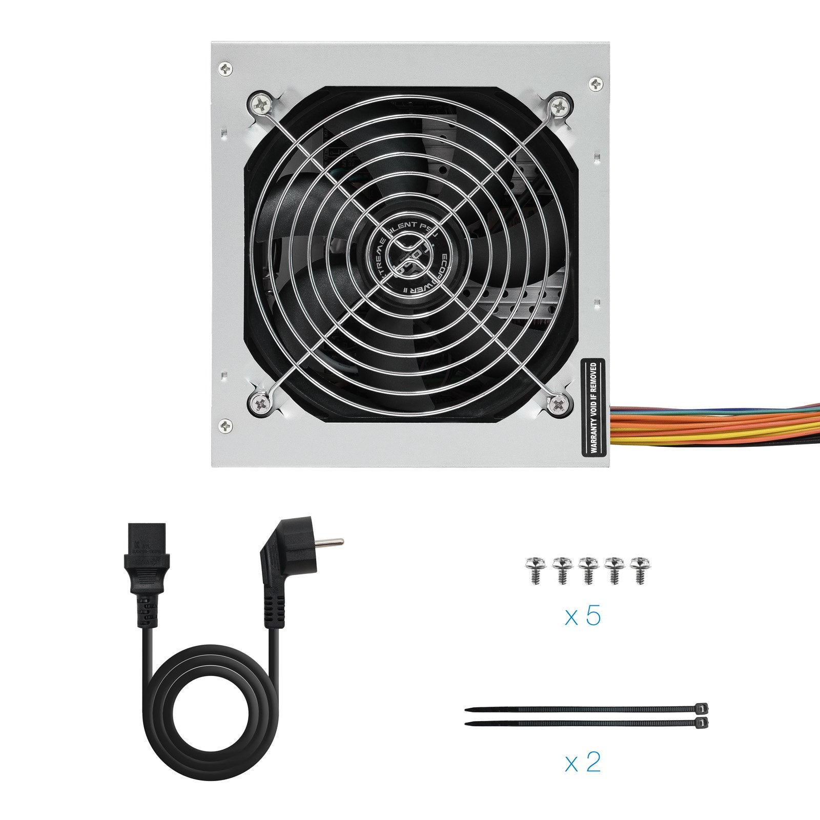 EAN 8433281007109 - TooQ TQEP-500SSE unidad de fuente de alimentación 500 W 24-pin ATX ATX Plata imagen 7