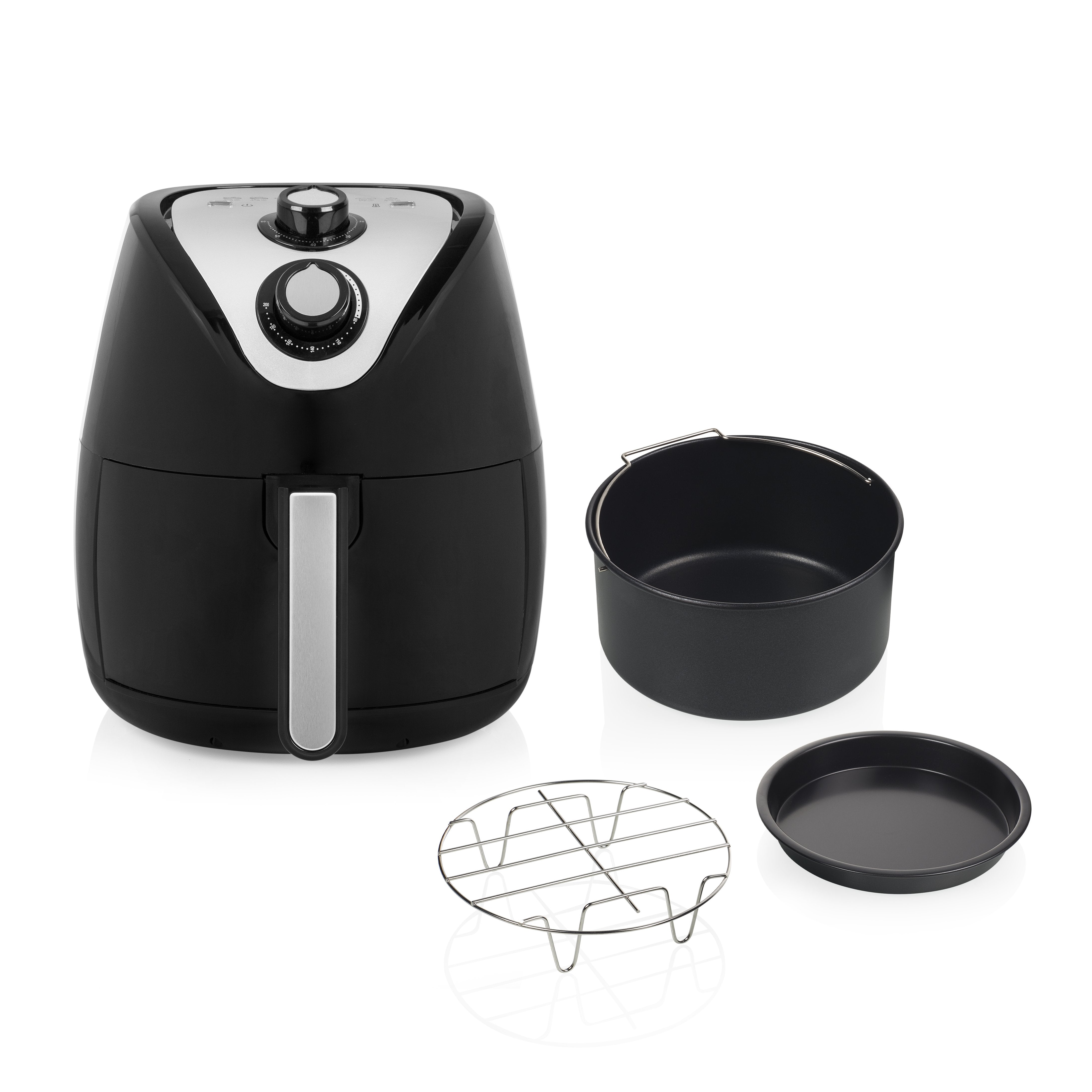 EAN 8713016075628 - Tristar FR-6994 freidora Sencillo 4,5 L Independiente 1500 W Freidora de aire caliente Negro, Plata imagen 10