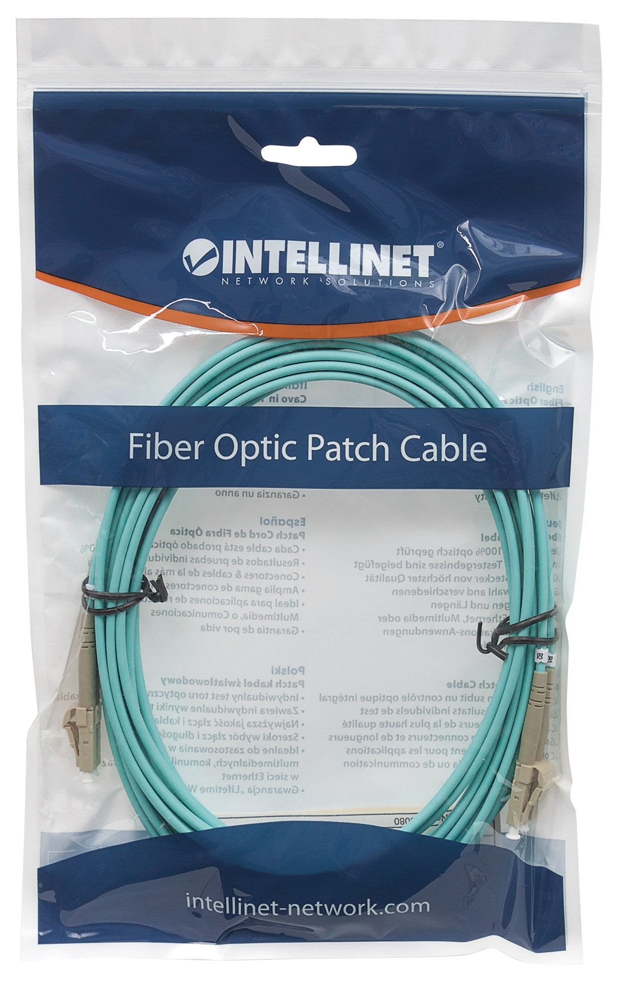 EAN 0766623750066 - Intellinet 750066 Cable de fibra óptica e InfiniBand 3 m LC Color aguamarina imagen 5