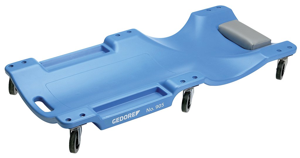 Gedore Tumbona Con Ruedas De Plástico Azul, Capacidad De Carga Hasta 130 Kg 905