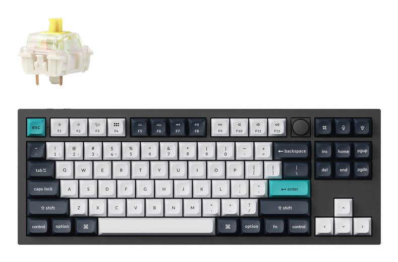 Keychron Q3 Max 80% Tkl Banana Switch Carbon Black