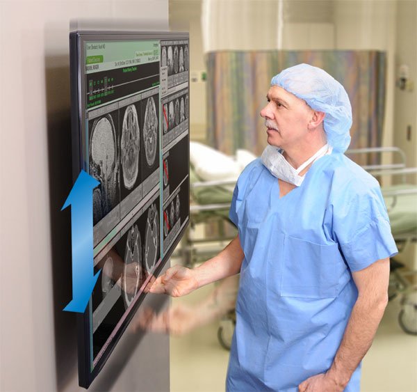 Soporte De Pared Ergotron Glide Wall Mount, Hd 152,4 Cm (60") Negro Pared, Negro, Hd, 18 Kg, 76,2 Cm (30"), 152,4 Cm (60"), 400 X 400 Mm, Ajustes De Altura, Negro