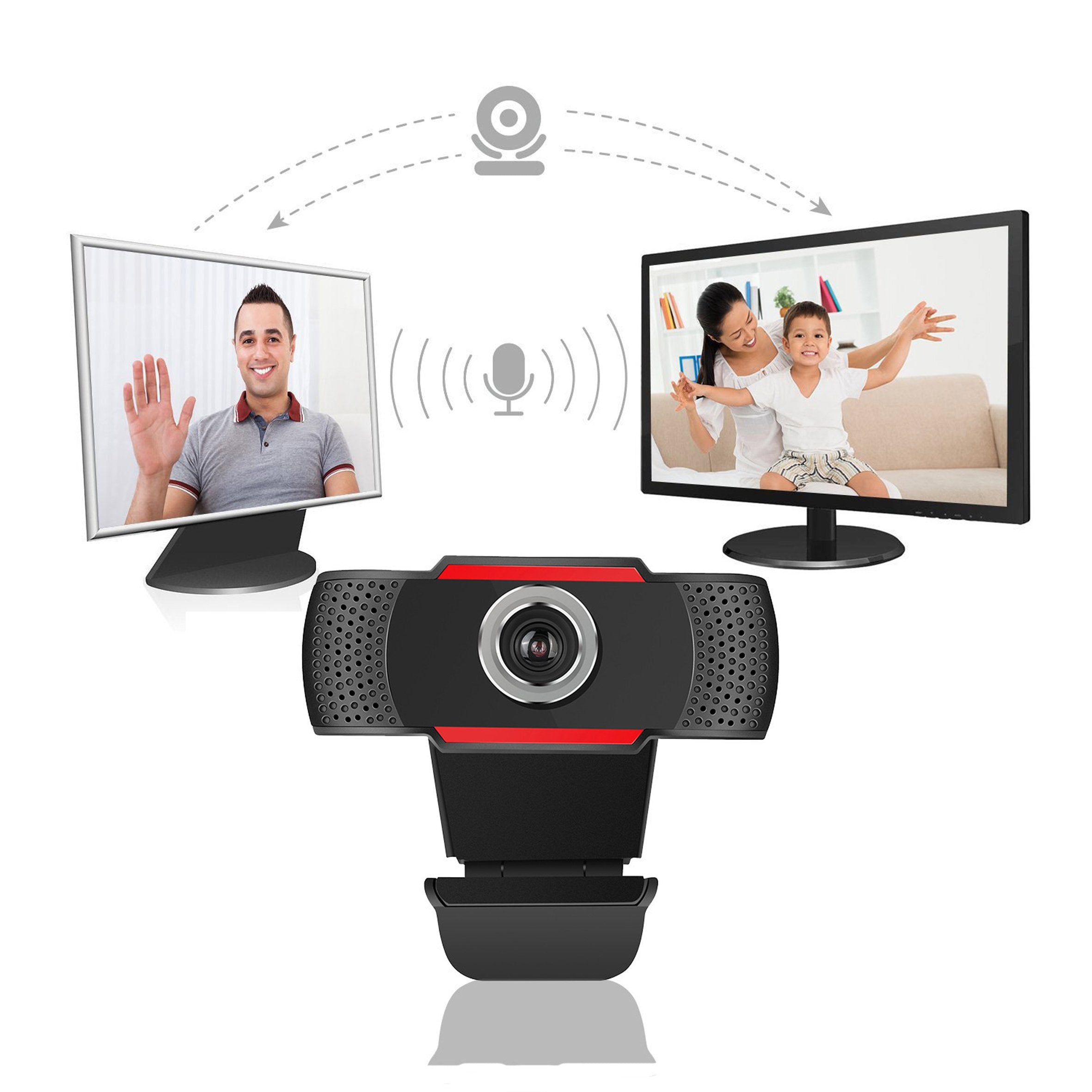 EAN 5907595454896 - Platinet PCWC480 cámara web 640 x 480 Pixeles USB 2.0 Negro, Rojo imagen 3