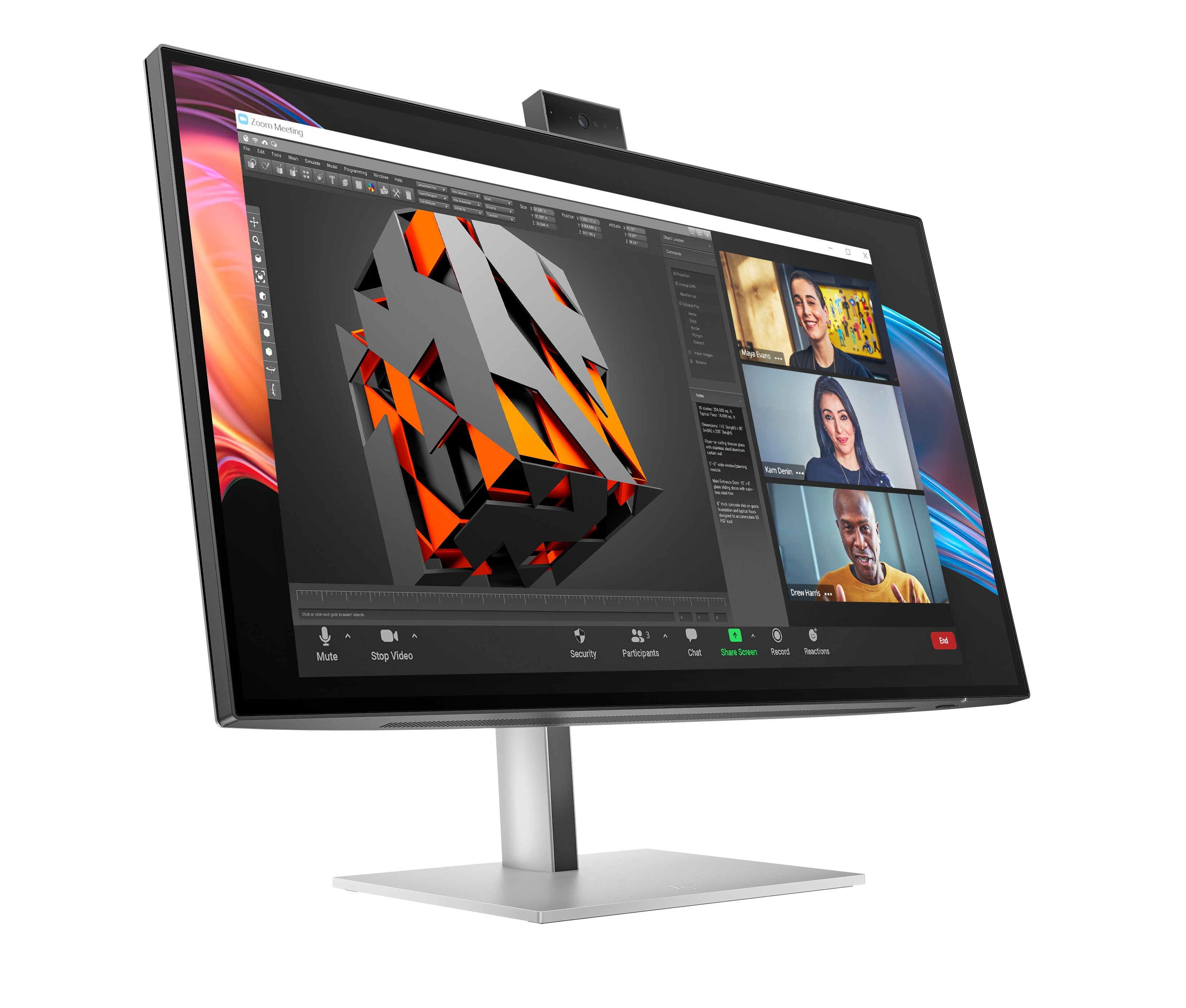 EAN 5715063748886 - HP Series 7 Pro 27 inch 4K Conferencing Monitor - 727pm PVC Free pantalla para PC 68,6 cm (27") 3840 x 21 imagen 2