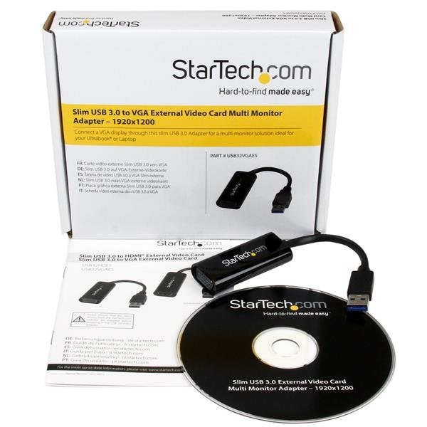 EAN 0065030854870 - StarTech.com USB32VGAES Adaptador gráfico USB 1920 x 1200 Pixeles Negro imagen 4