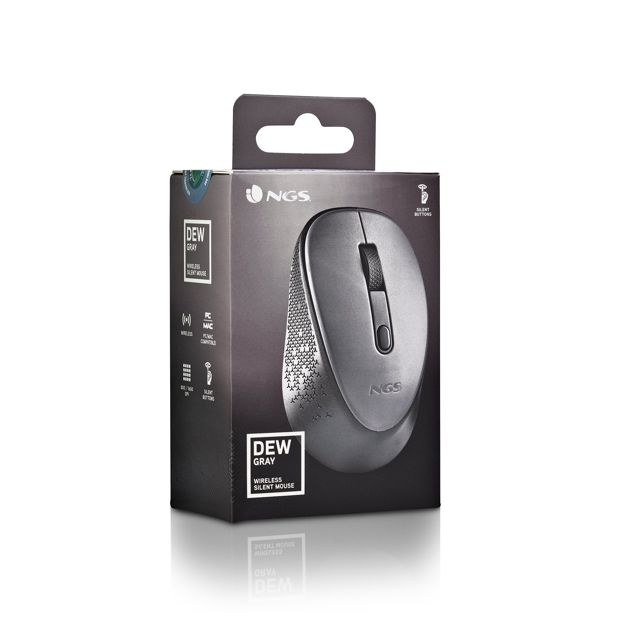 EAN 8435430623925 - NGS DEW ratón Oficina Ambidextro RF inalámbrico Óptico 1600 DPI imagen 9
