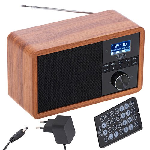 EAN 5902934839167 - Adler AD 1184 radio Portátil Digital Negro, Madera imagen 4