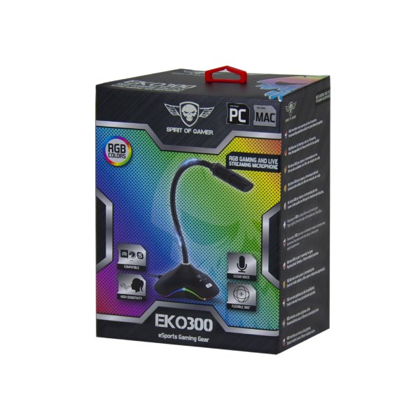 Micrófono Spirit Of Gamer Eko300 Usb 2.0