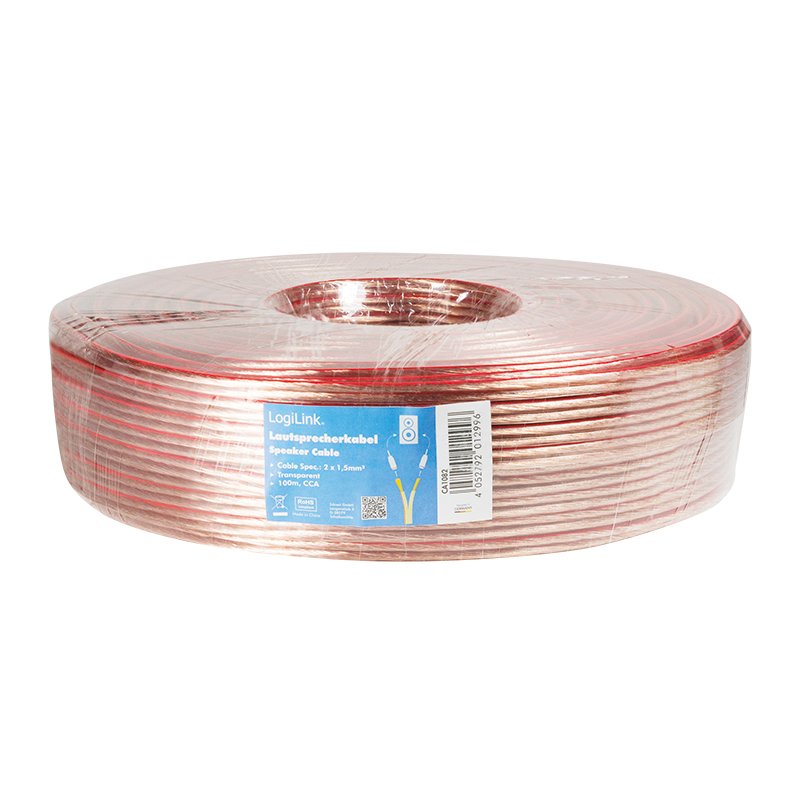 Logilink Ca1082 Cable De Audio 100 M Transparente