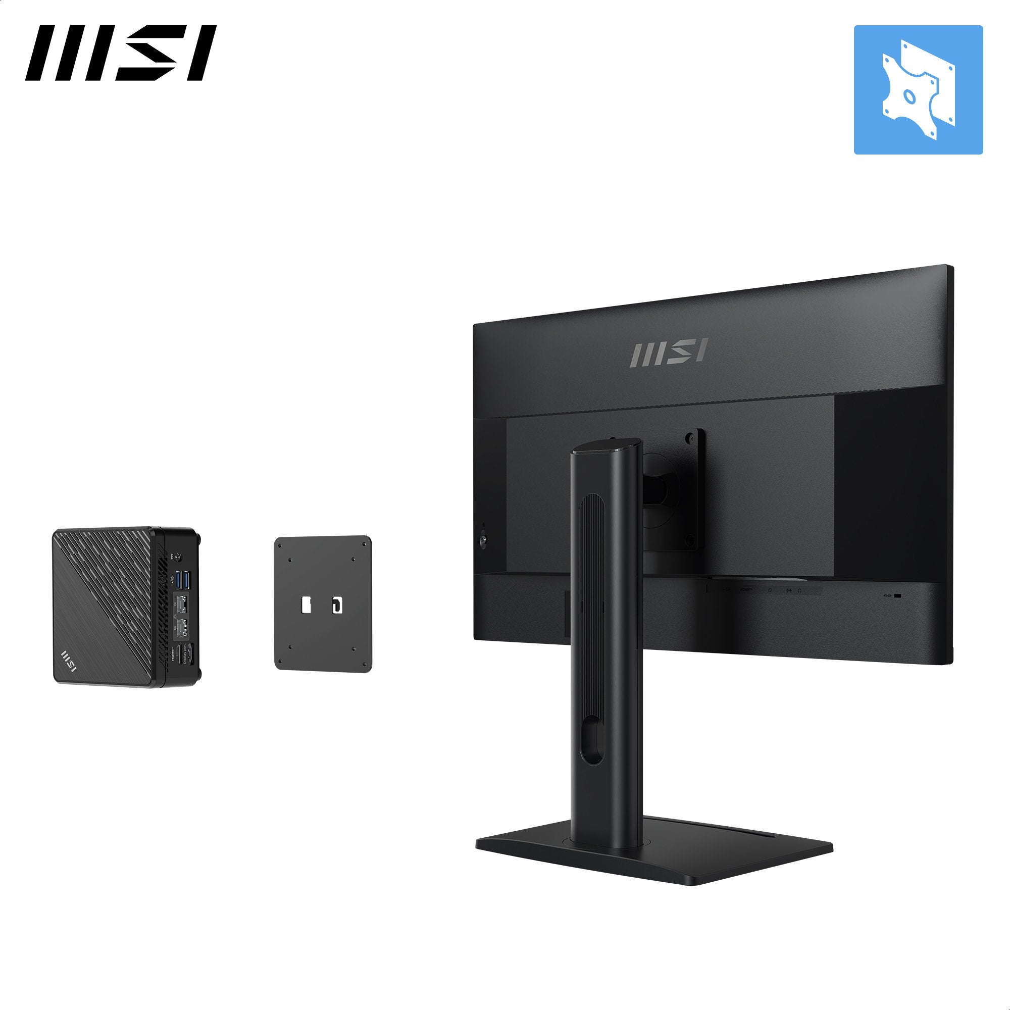 Msi Pro Mp275pg 27" Ips Fhd 100hz 300cd M2 1ms Hdmi Dp D-Sub Speakers Pivot