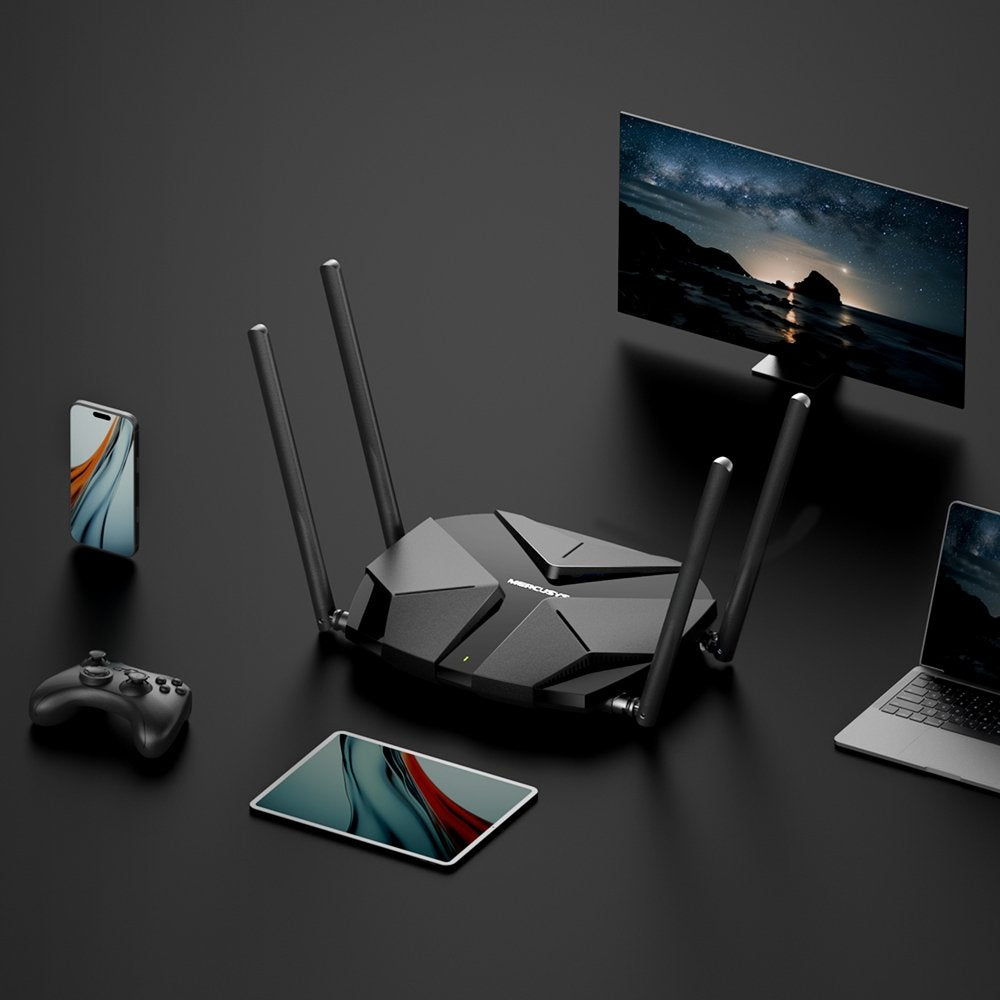 EAN 6957939002893 - Mercusys AX3000 router inalámbrico Gigabit Ethernet Doble banda (2,4 GHz / 5 GHz) Negro imagen 3