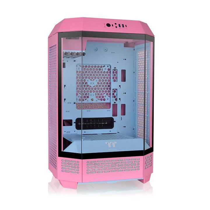 Caja Pc Thermaltake The Tower 300 Bubble Pink, Torre Rosa, Cristal Templado Ca-1y4-00sawn-00