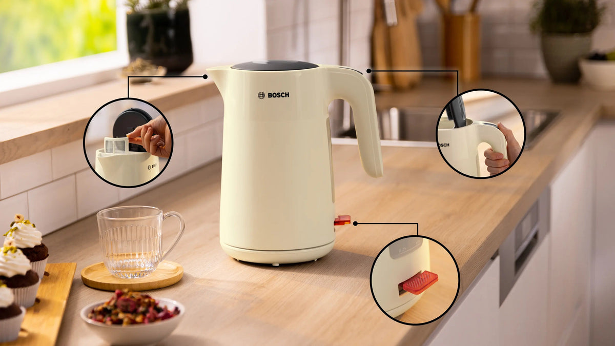EAN 4242005400683 - Bosch MyMoment tetera eléctrica 1,7 L 2400 W Crema de color, Gris imagen 3