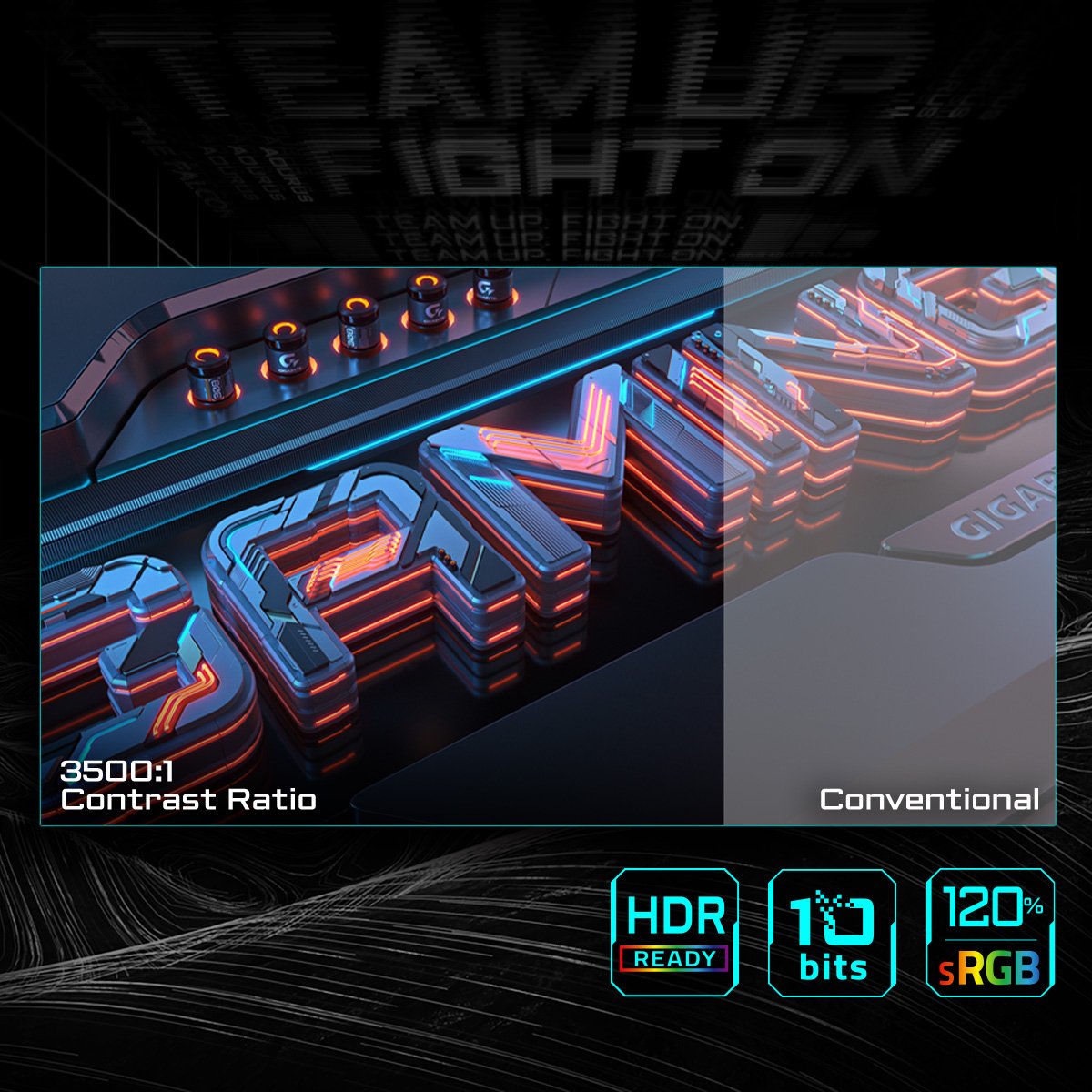 EAN 4719331863548 - GIGABYTE GS32QCA LED display 80 cm (31.5") 2560 x 1440 Pixeles Quad HD Negro imagen 10