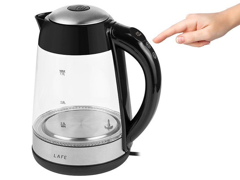 EAN 5907512866450 - Lafe LAFCZA46806 tetera eléctrica 1,7 L 2200 W Transparente, Negro imagen 4
