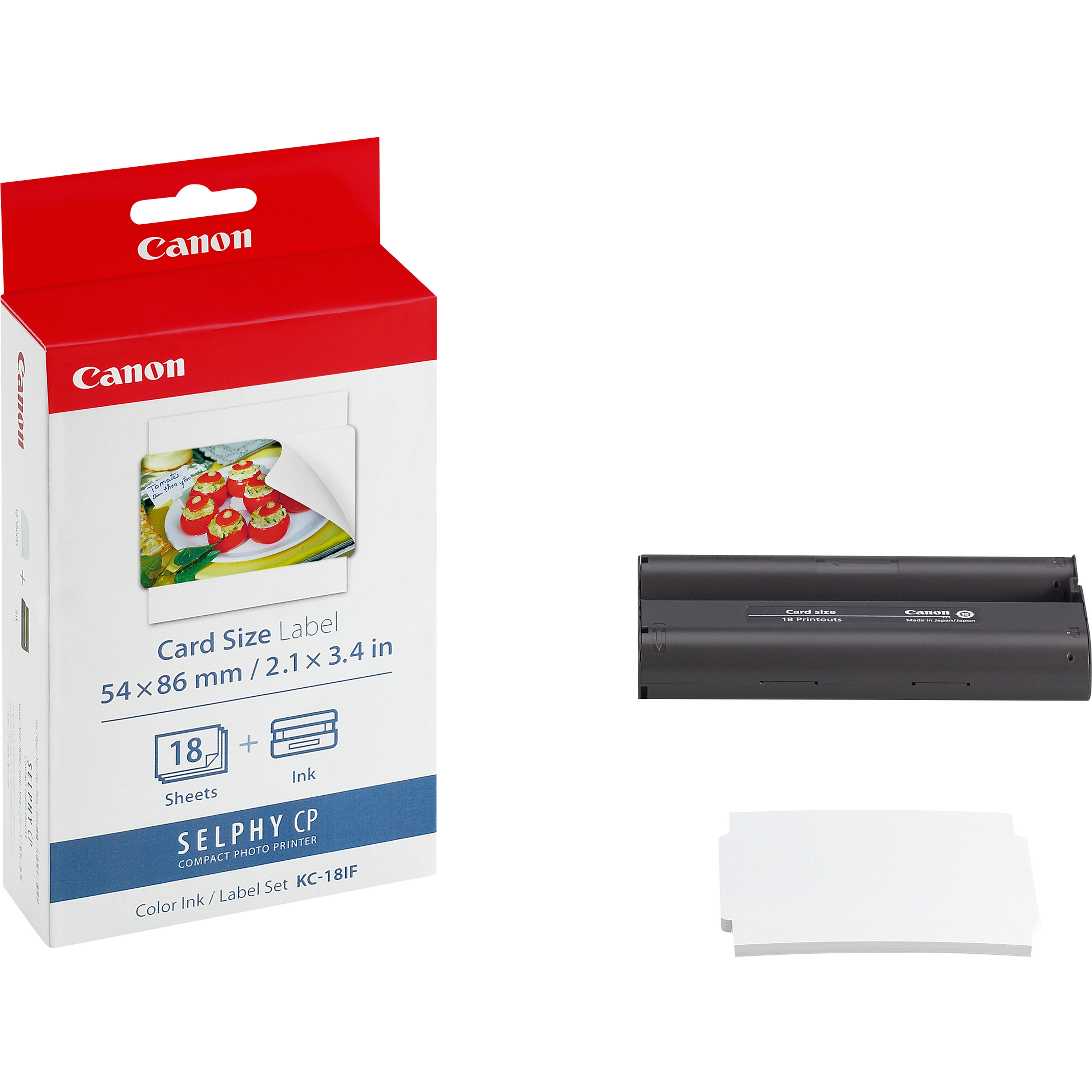 Tinta Original Canon Multipack Kc-18if Tinta Color + Papel Fotografico 54x86mm,18 Hojas