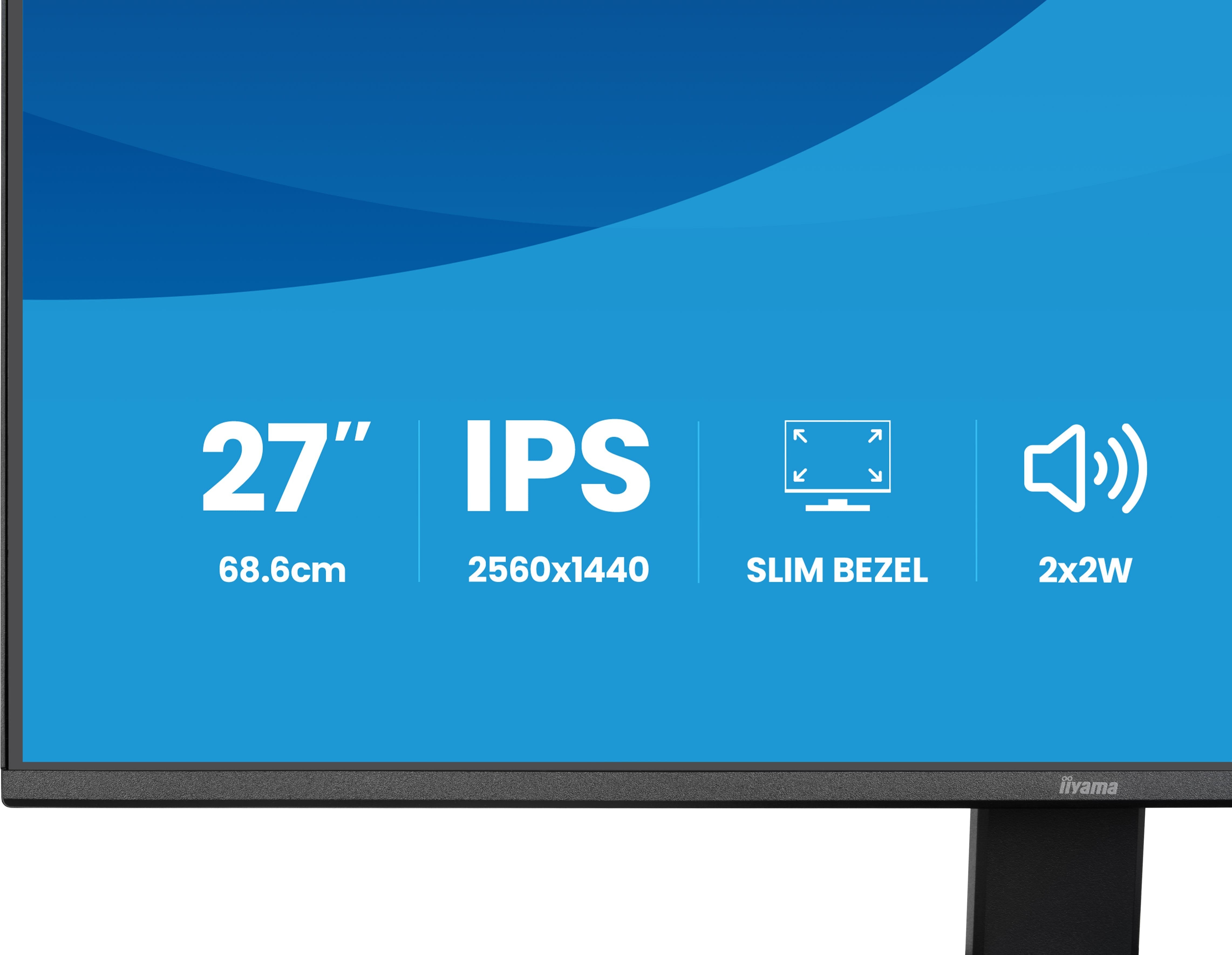 Monitor Iiyama 27" Ips, 4-Side Slim Bezel 2560x1440 75hz