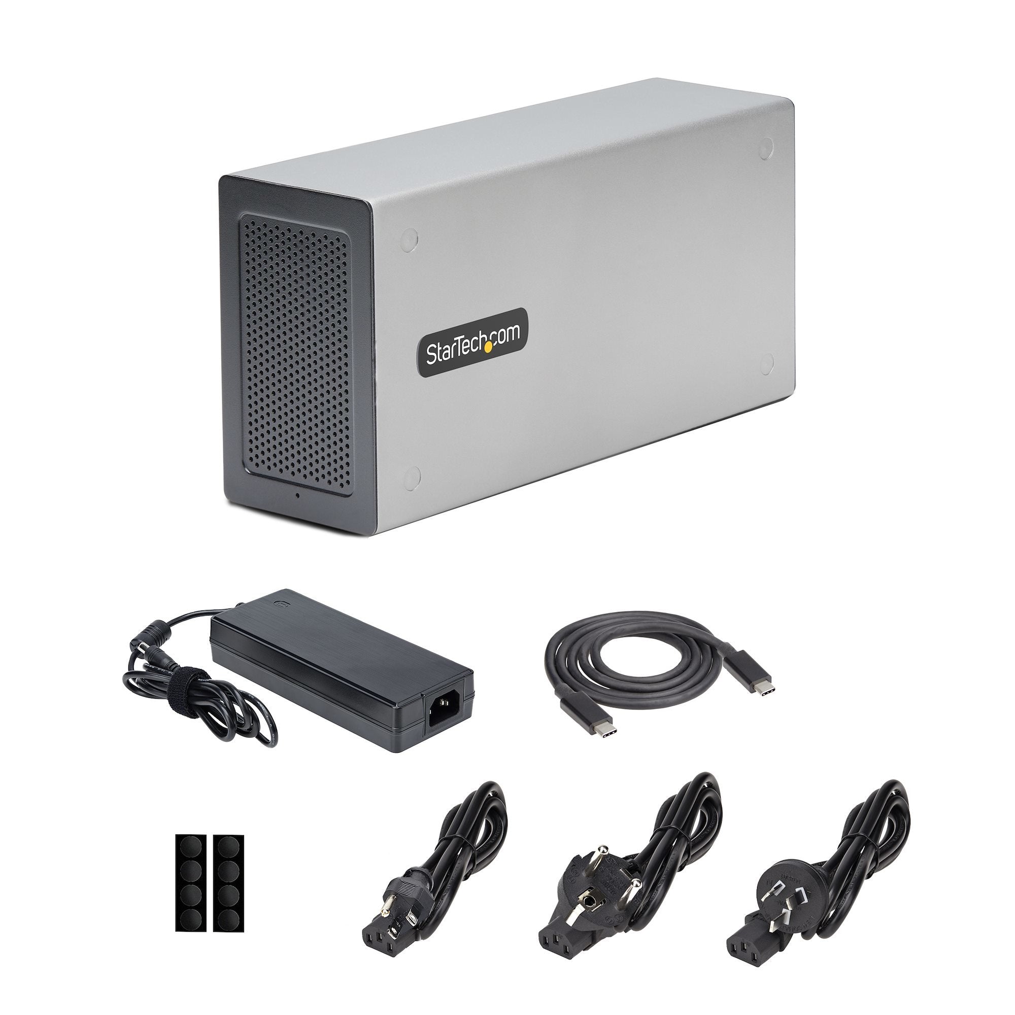 Startech.Com Caja De Expasión Thunderbolt 3 A Pci Express - Carcasa Con 2 Ranuras Pcie Para Portátiles - 8/4k Por Tb3/Dp 1.4 - Adaptador Tb3 A Pcie - No Compatible Con Tarjetas Gráficas Gpus