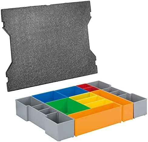 Juego De Cajas Empotradas Bosch L-Boxx, Inserto (12 Piezas, Adecuado Para L-Boxx 102) 1600a016n9