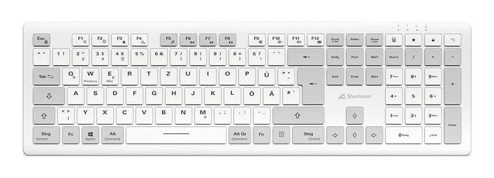 EAN 4044951042340 - Sharkoon OfficePal K30W wh teclado Hogar / Oficina USB QWERTZ Alemán Blanco imagen 2