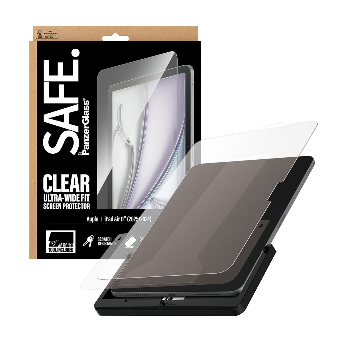 Panzerglass Safe. Screen Protector Ipad Air 11" (2024-2025) Ultra-Wide Fit