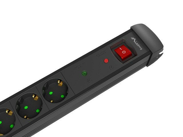 EAN 5901969439823 - Lanberg SP1-05F-0500-BK base múltiple 5 m 5 salidas AC Interior Negro imagen 5