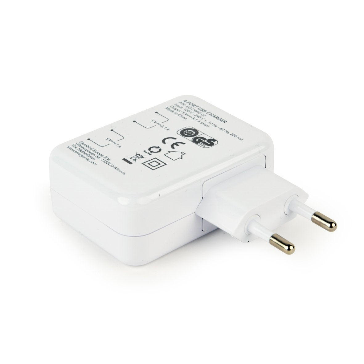 EAN 8716309102544 - EnerGenie EG-U4AC-02 cargador de dispositivo móvil Universal Blanco Corriente alterna Interior imagen 2